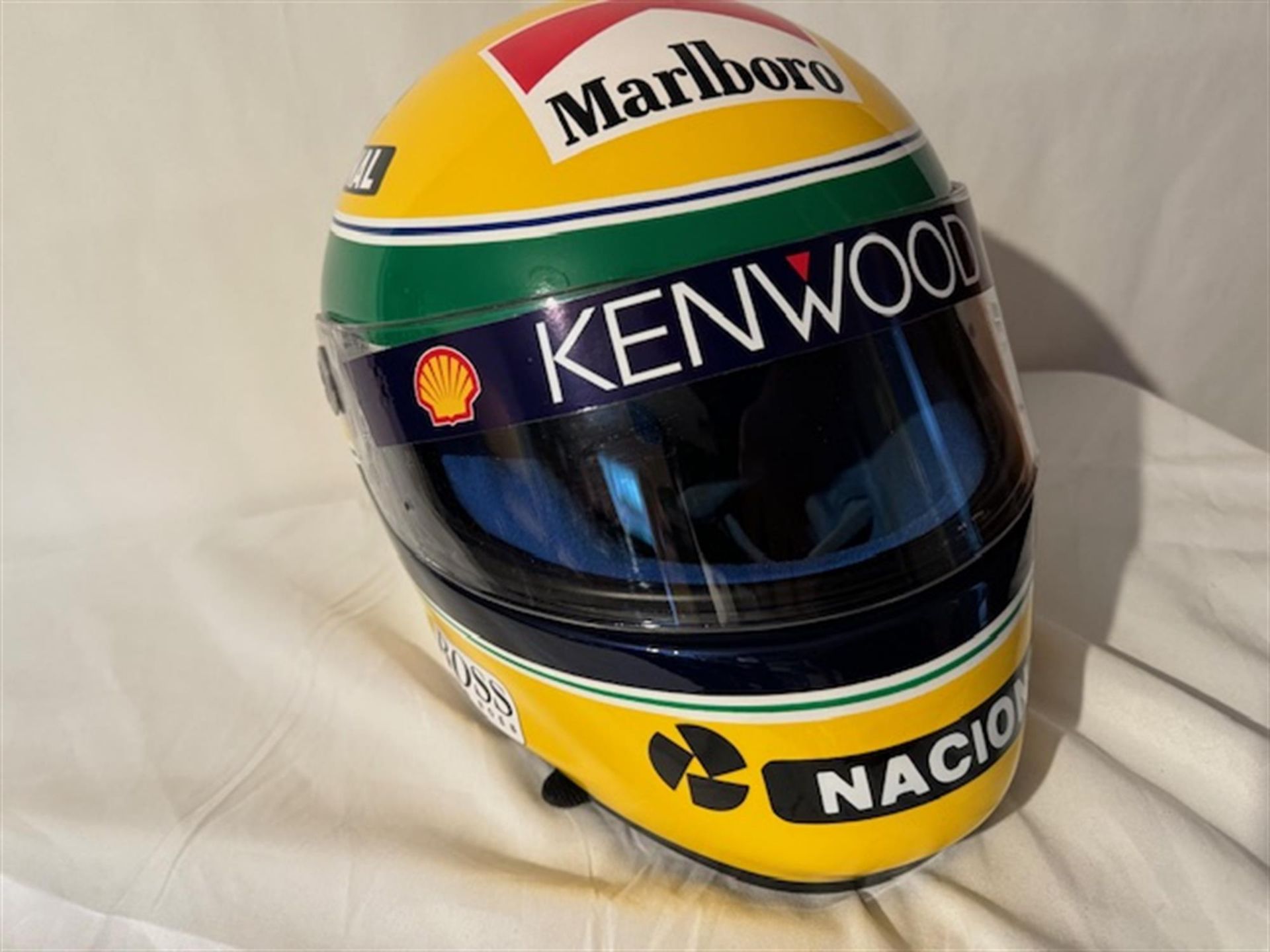 Replica Ayrton Senna Helmet Produced in 1993 by Shoei - Bild 7 aus 10