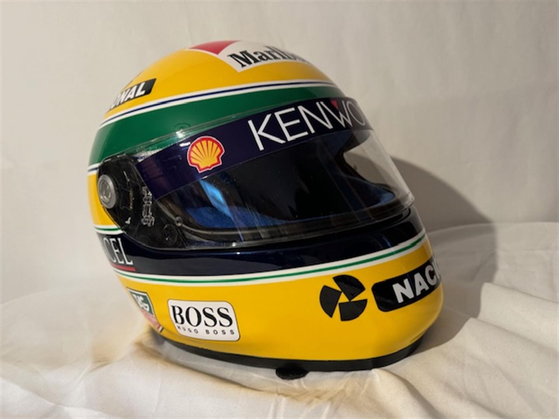 Replica Ayrton Senna Helmet Produced in 1993 by Shoei - Bild 8 aus 10