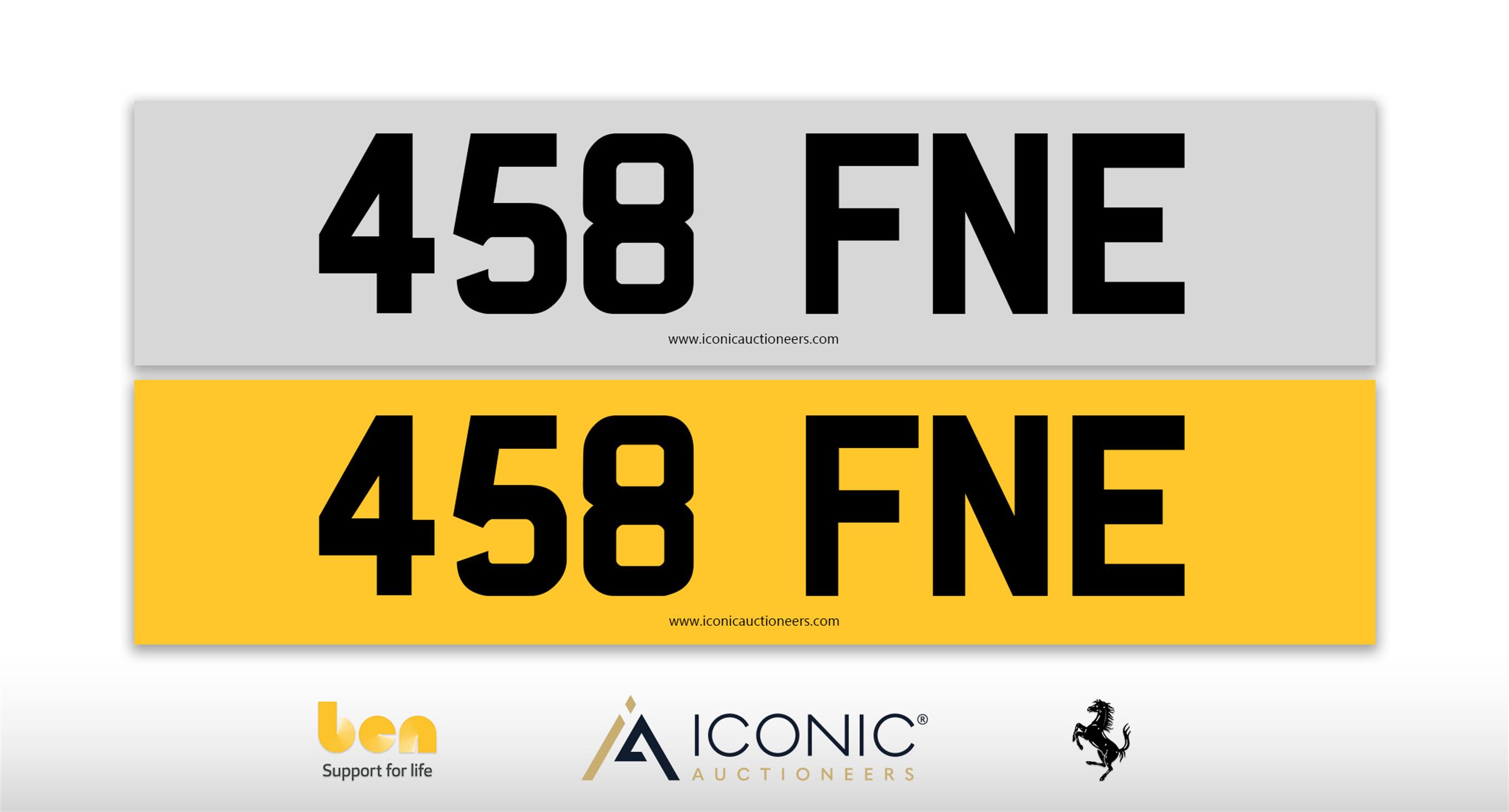 Registration Number 458 FNE