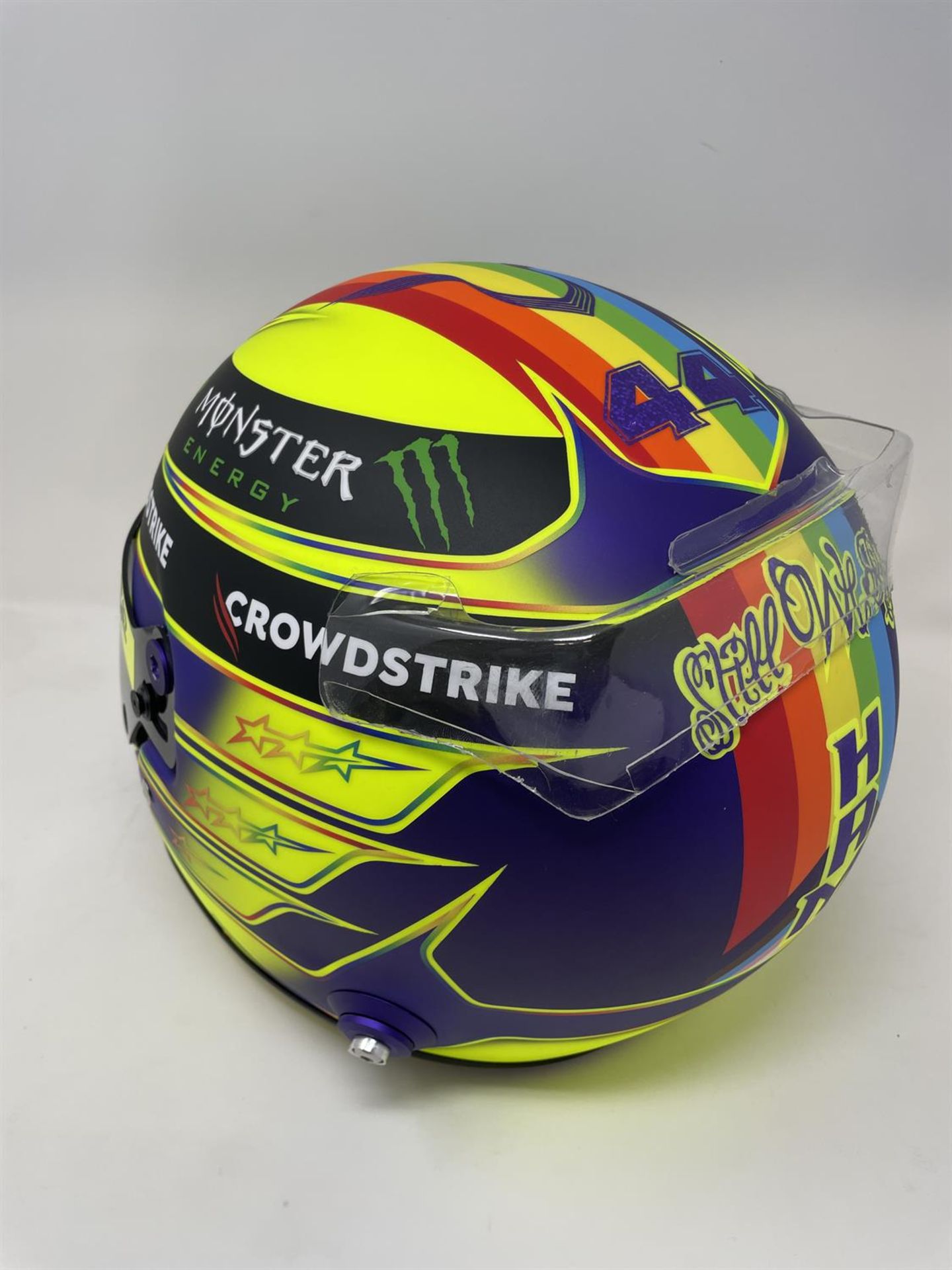 Replica Lewis Hamilton 2023 Helmet with Signature to the Visor - Image 4 of 10
