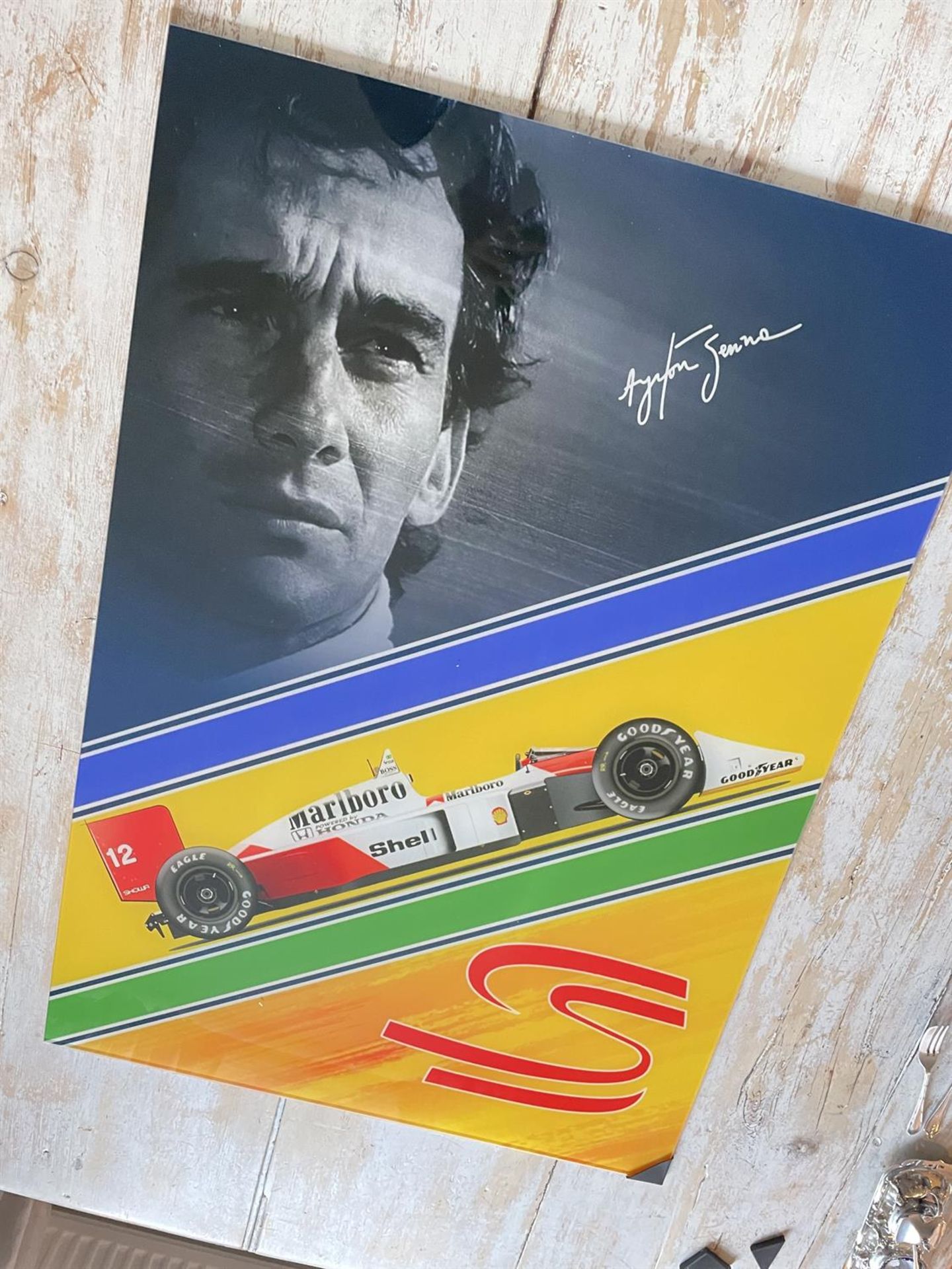 Substantial Ayrton Senna Acrylic Glass UV Print* - Image 3 of 3
