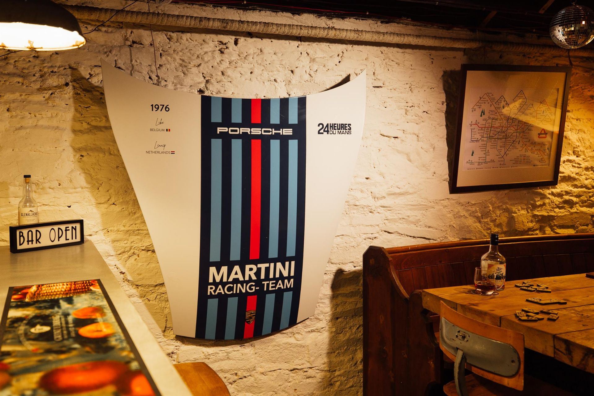 Martini Racing-Liveried Original Porsche 911 Bonnet Backlit Wall Display - Image 3 of 5