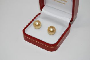 Golden South Sea Pearl Earrings