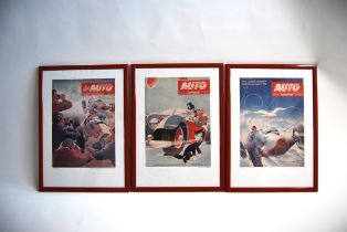 Three Framed Das Auto Magazine Cover Prints*