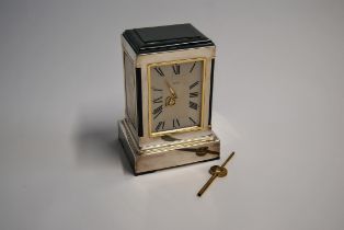 Fine and Rare Silver Tiffany & Co Mantel Clock c.1910