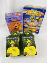 Four boxed Breaking Bad bodysuits; retro space hopper, boxed The Original Stretch Armstrong