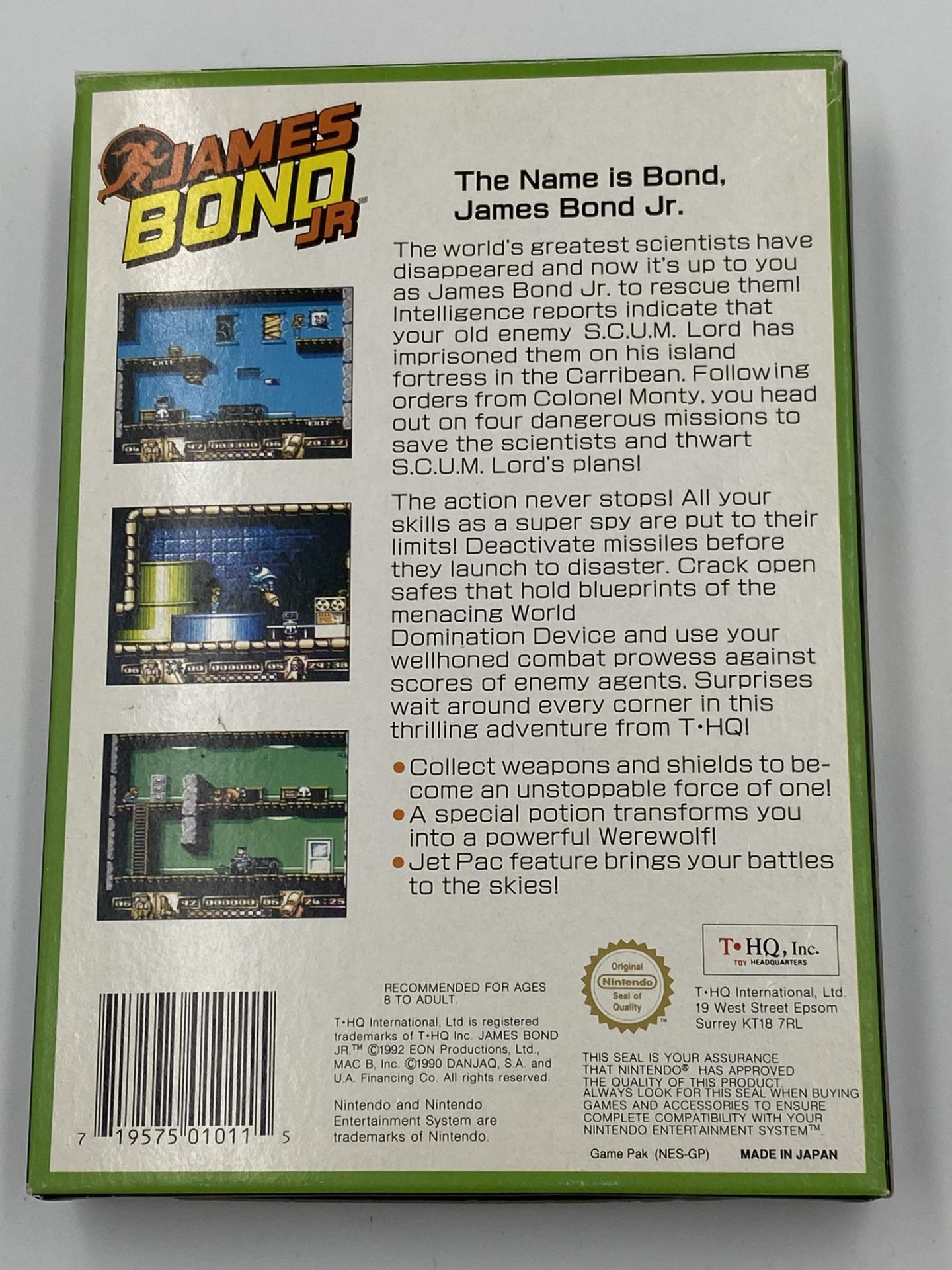 Nintendo NES James Bond Jr, boxed - Image 3 of 3