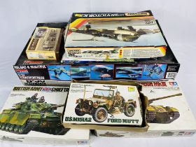 Quantity of scale model kits