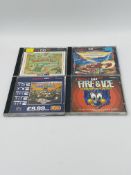 Four Amiga CD32 games, Humans; Fly Harder; Fire & Ice; Brutal Football