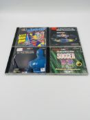 Four Amiga CD32 games, Sensible Soccer; Rise of the Robots and two others