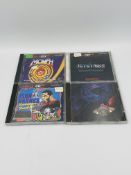 Four Amiga CD32 games, Morph; Jetstrike; John Barnes European Football; Psygnosis