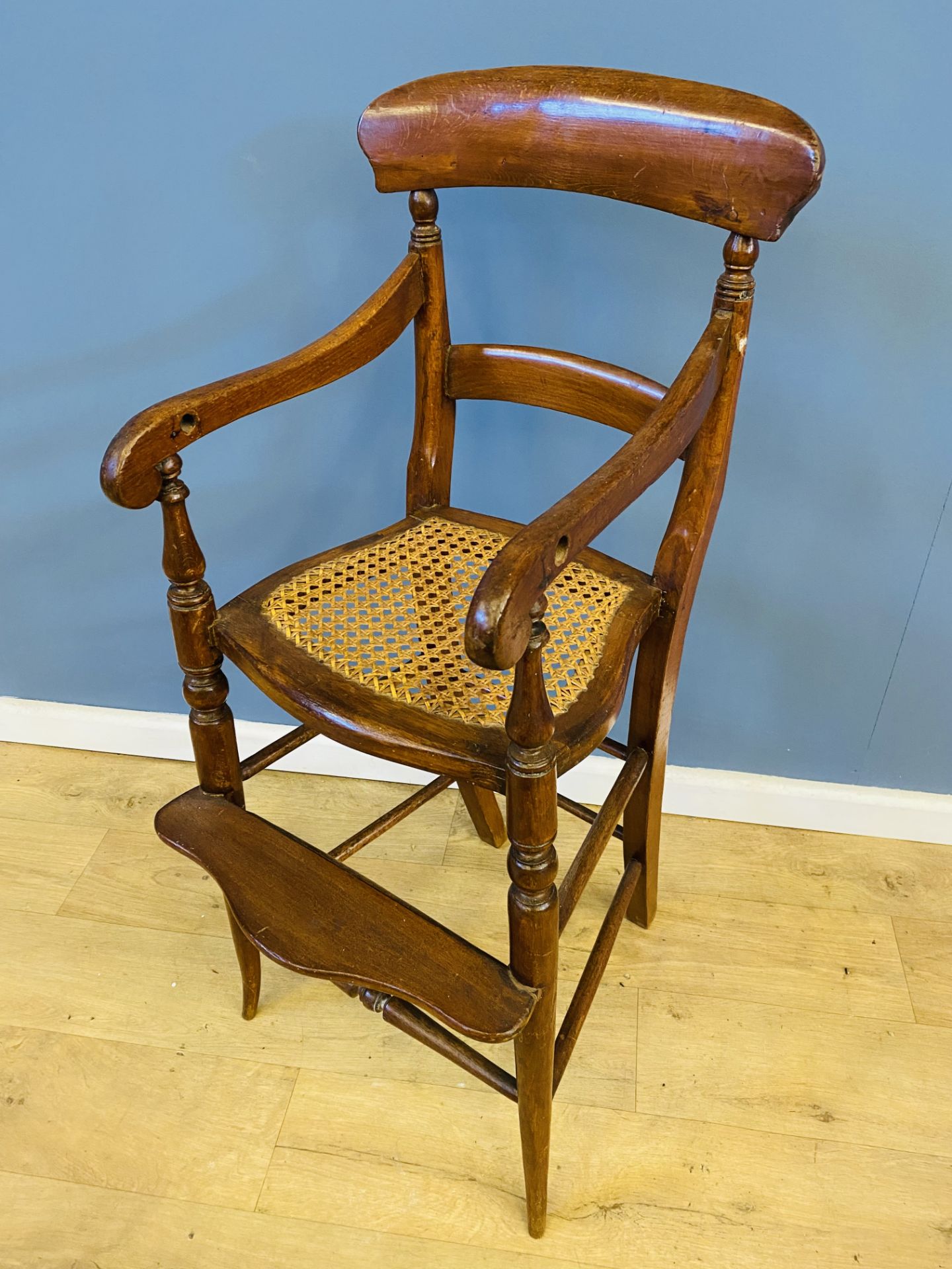 Victorian beech high chair