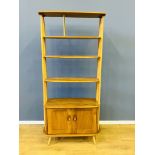 Ercol 'giraffe' room divider/open bookcase