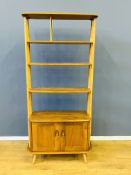 Ercol 'giraffe' room divider/open bookcase