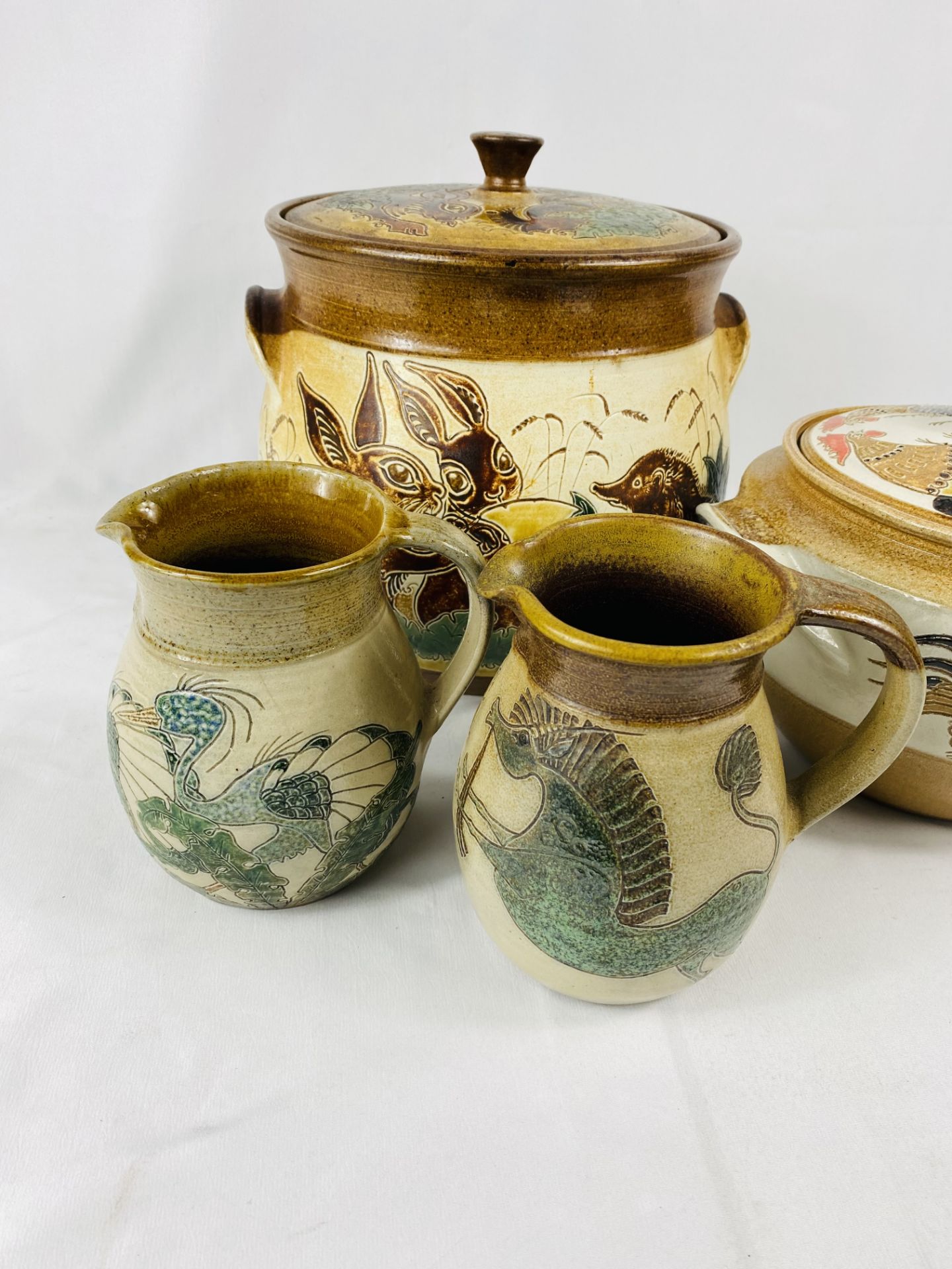 Four items of Michael Mosse LLanbrynmair studio pottery - Bild 3 aus 4