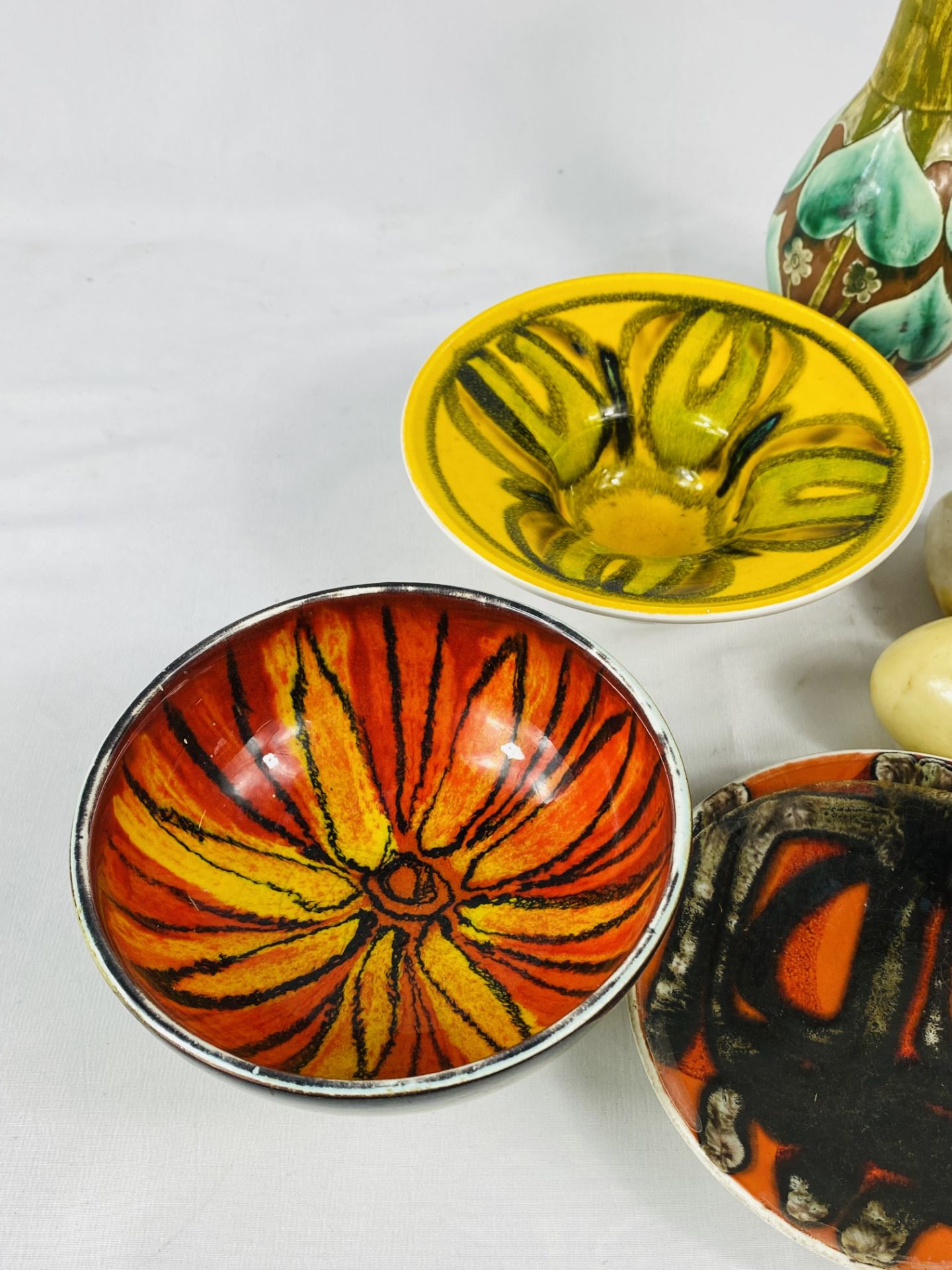Three Poole pottery bowls and other items - Image 3 of 4