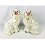 Pair of staffordshire dogs