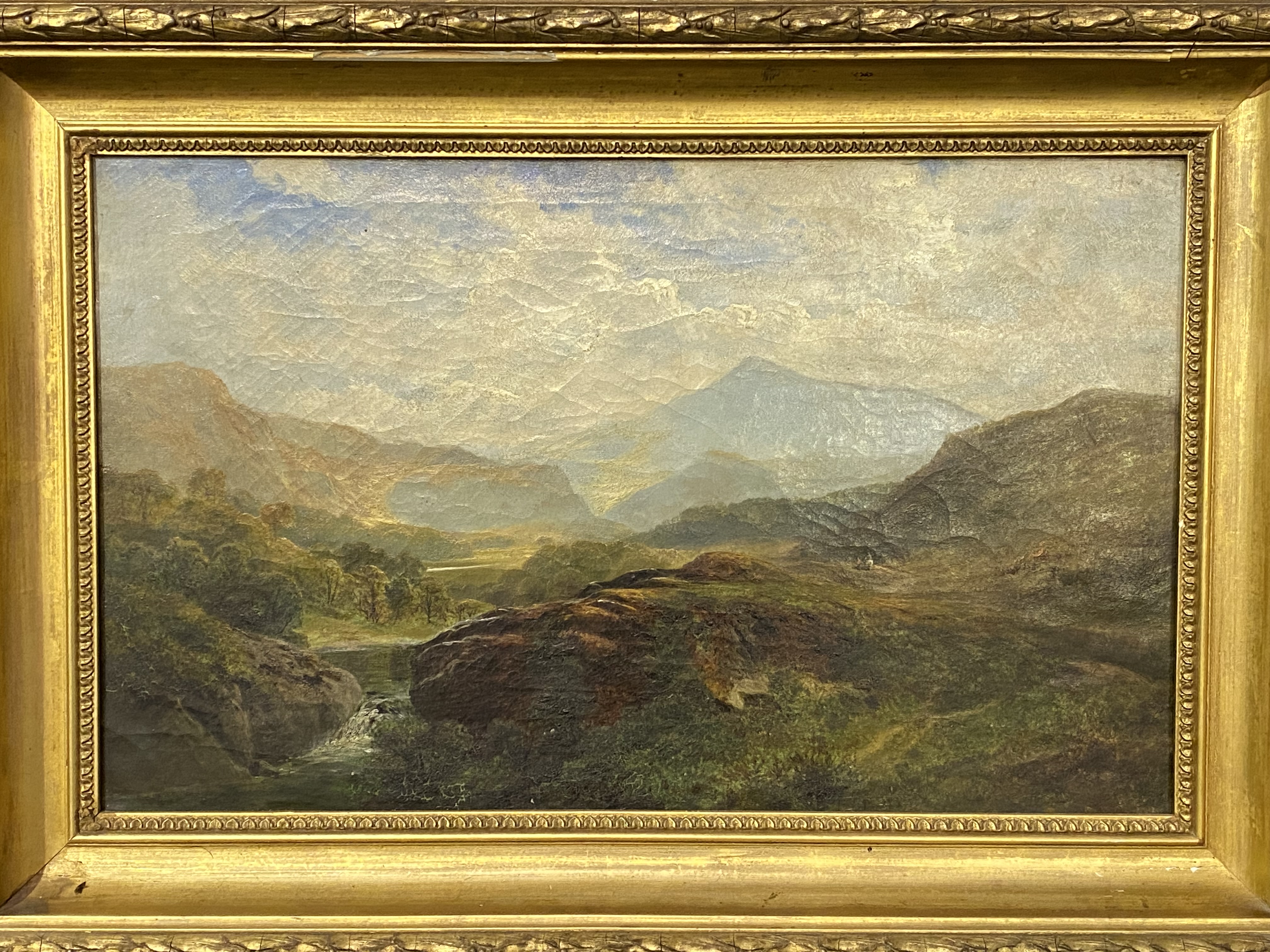 Framed and glazed oil on canvas of a landscape, - Image 2 of 4