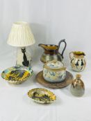 Four items of Michael Mosse LLanbrynmair studio pottery