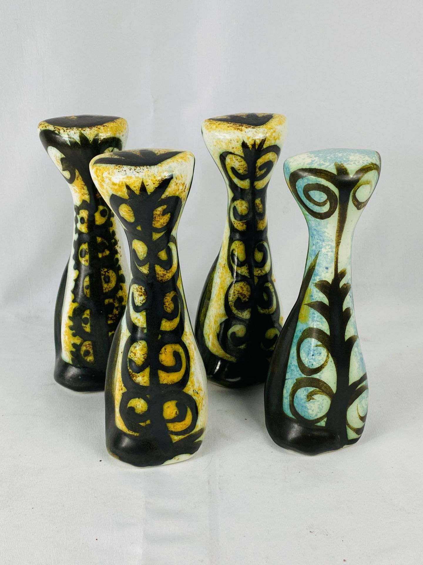 Four Celtic pottery cats - Image 3 of 3