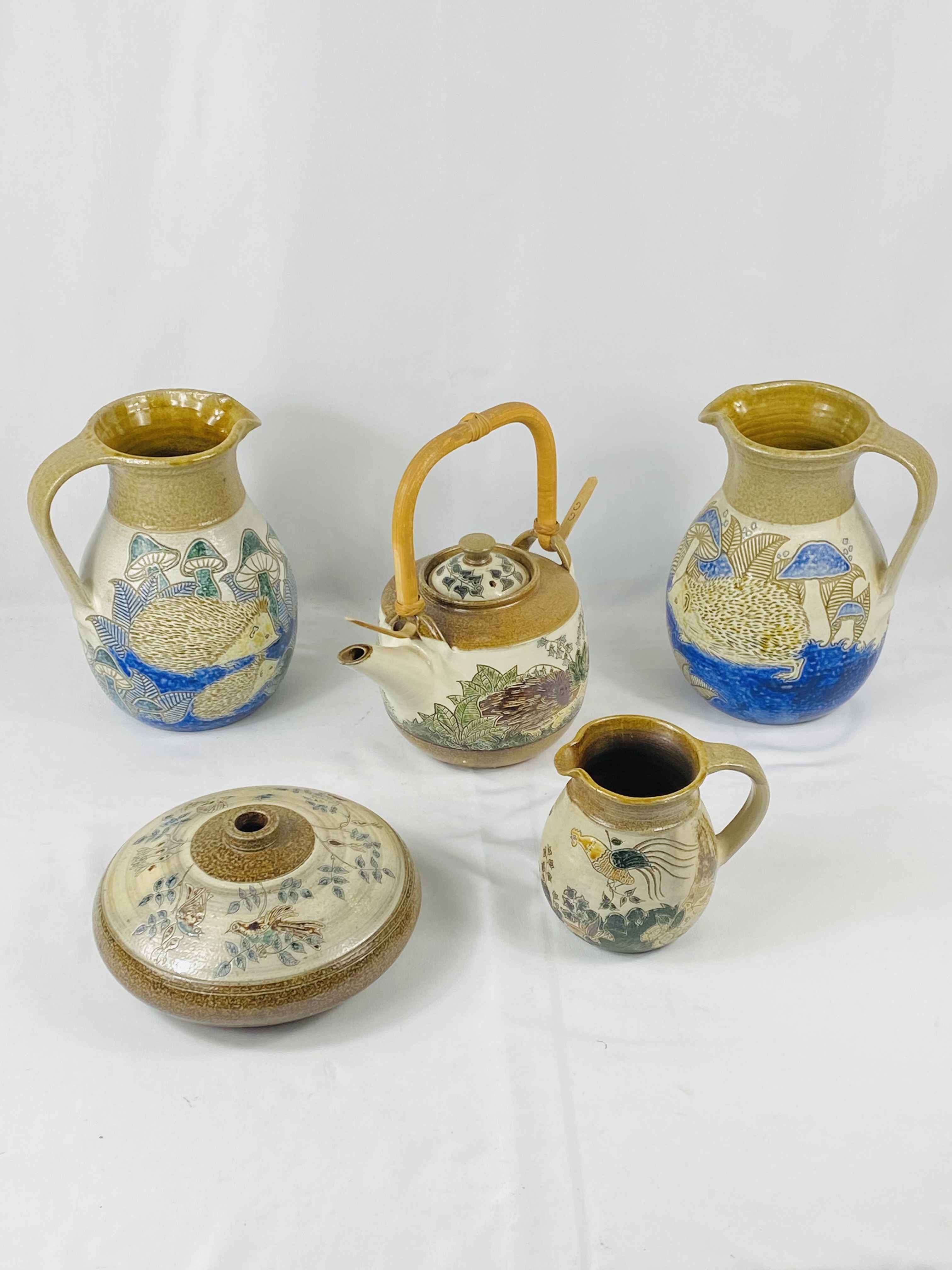 Five items of Michael Mosse LLanbrynmair studio pottery - Image 5 of 5