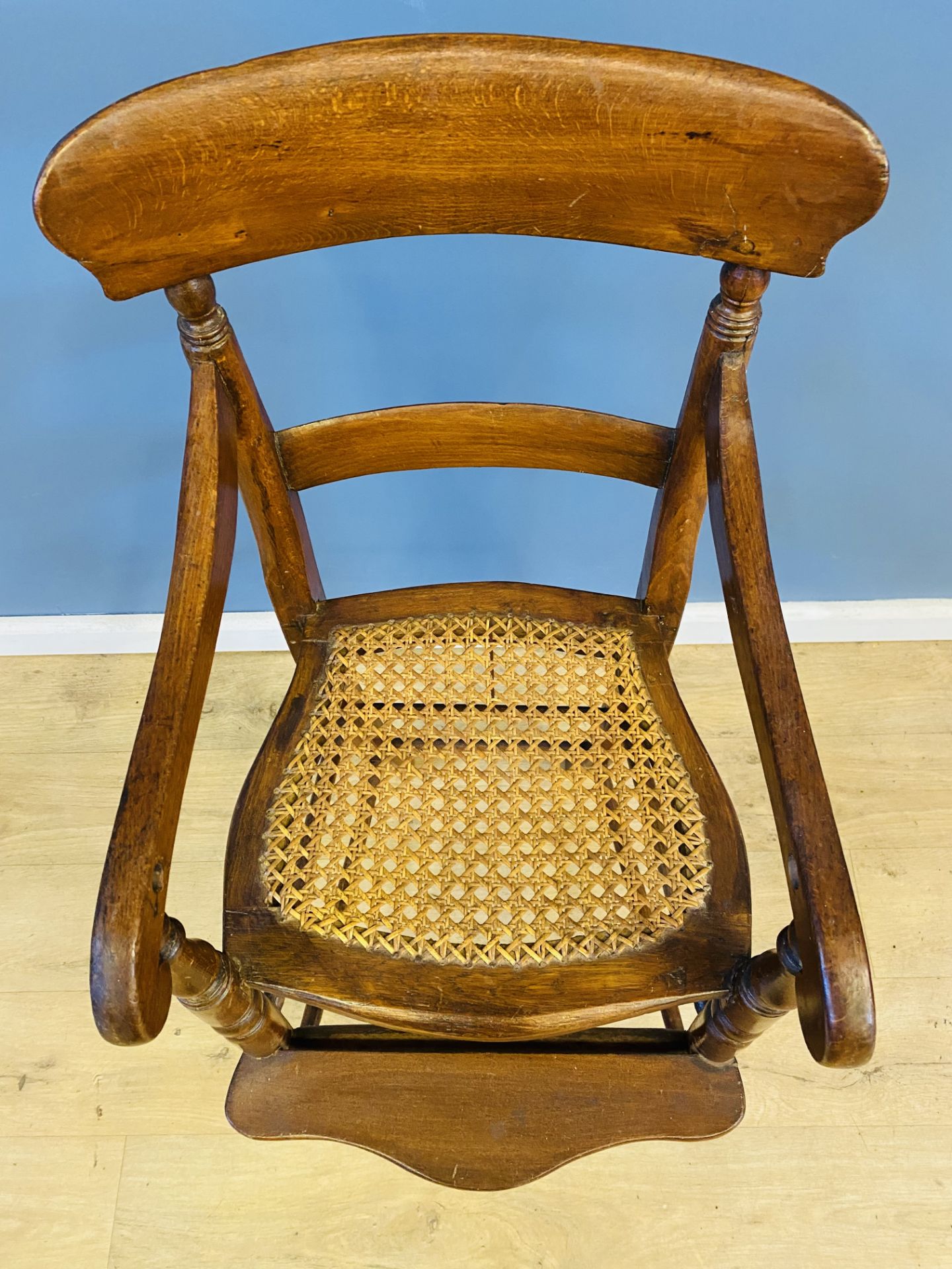Victorian beech high chair - Image 3 of 6