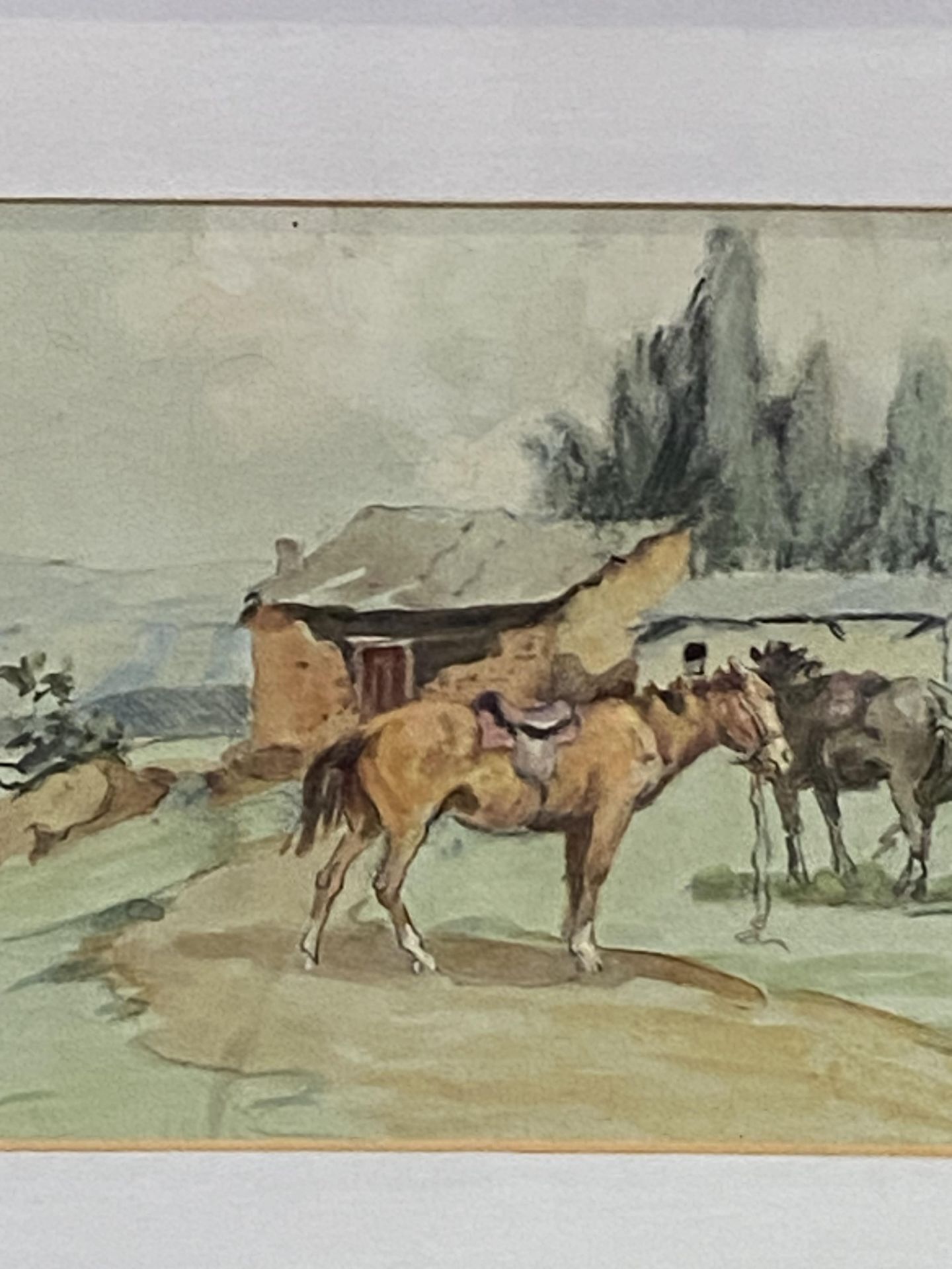 Allerley Glossop, framed and glazed watercolour - Bild 2 aus 4