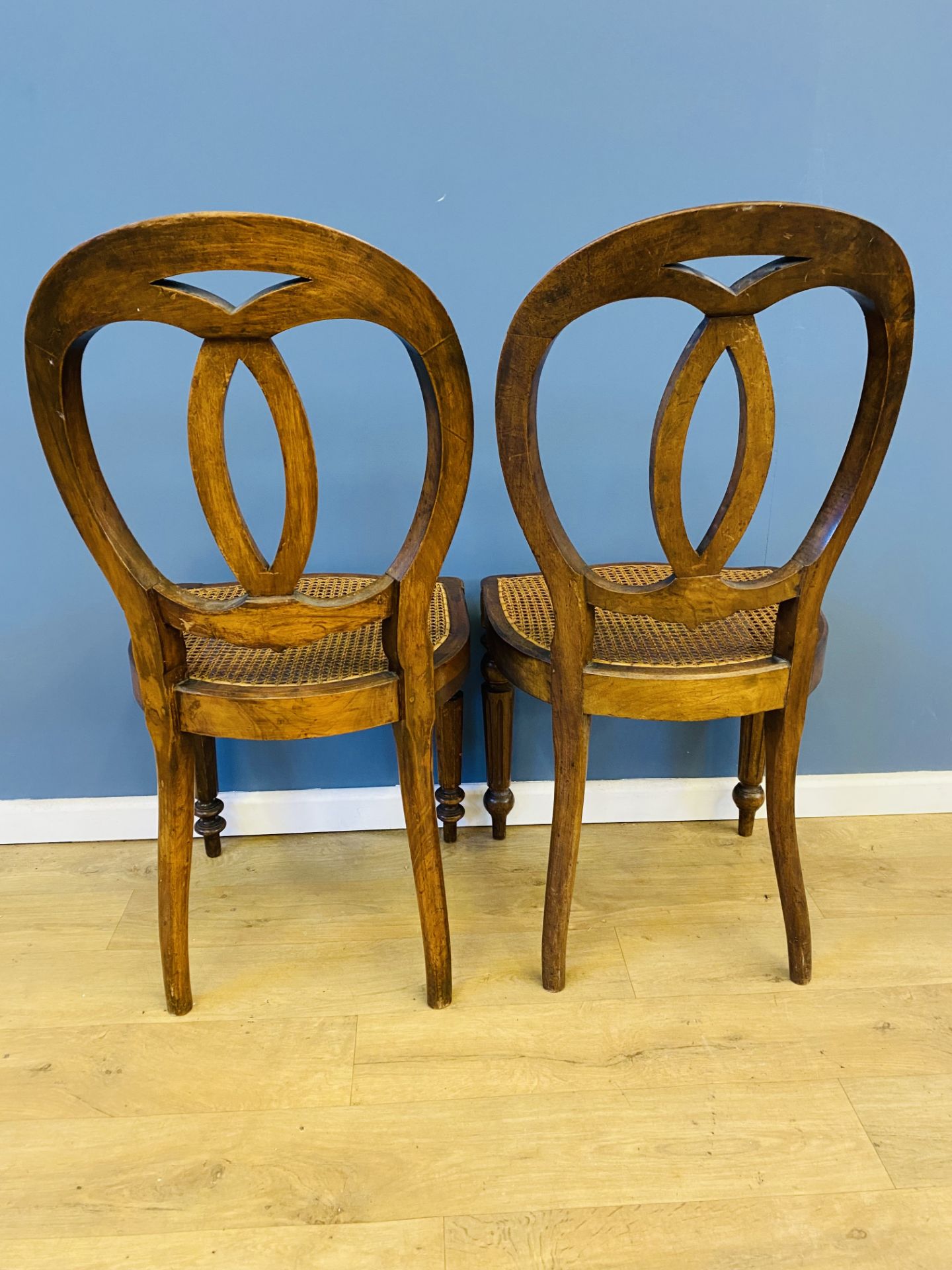 Two 19th century walnut bedroom chairs - Image 2 of 4