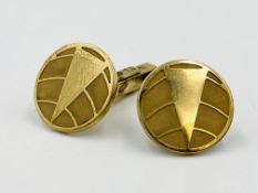 Pair of 9ct gold cufflinks