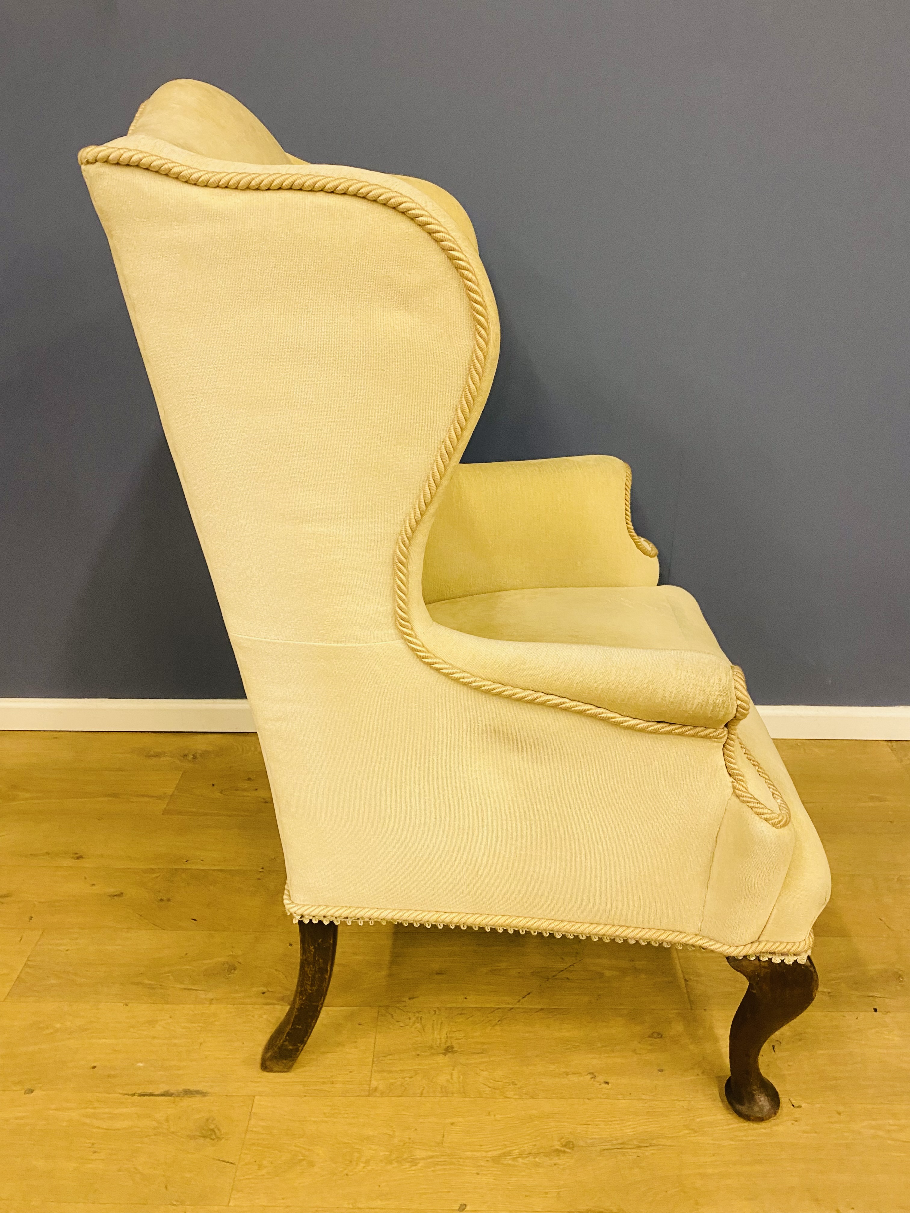 19th century upholstered armchair - Image 5 of 5