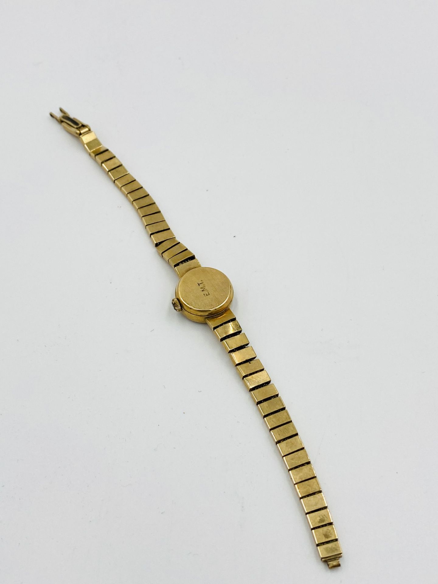 Ladies cocktail watch on 9ct gold strap - Image 4 of 5