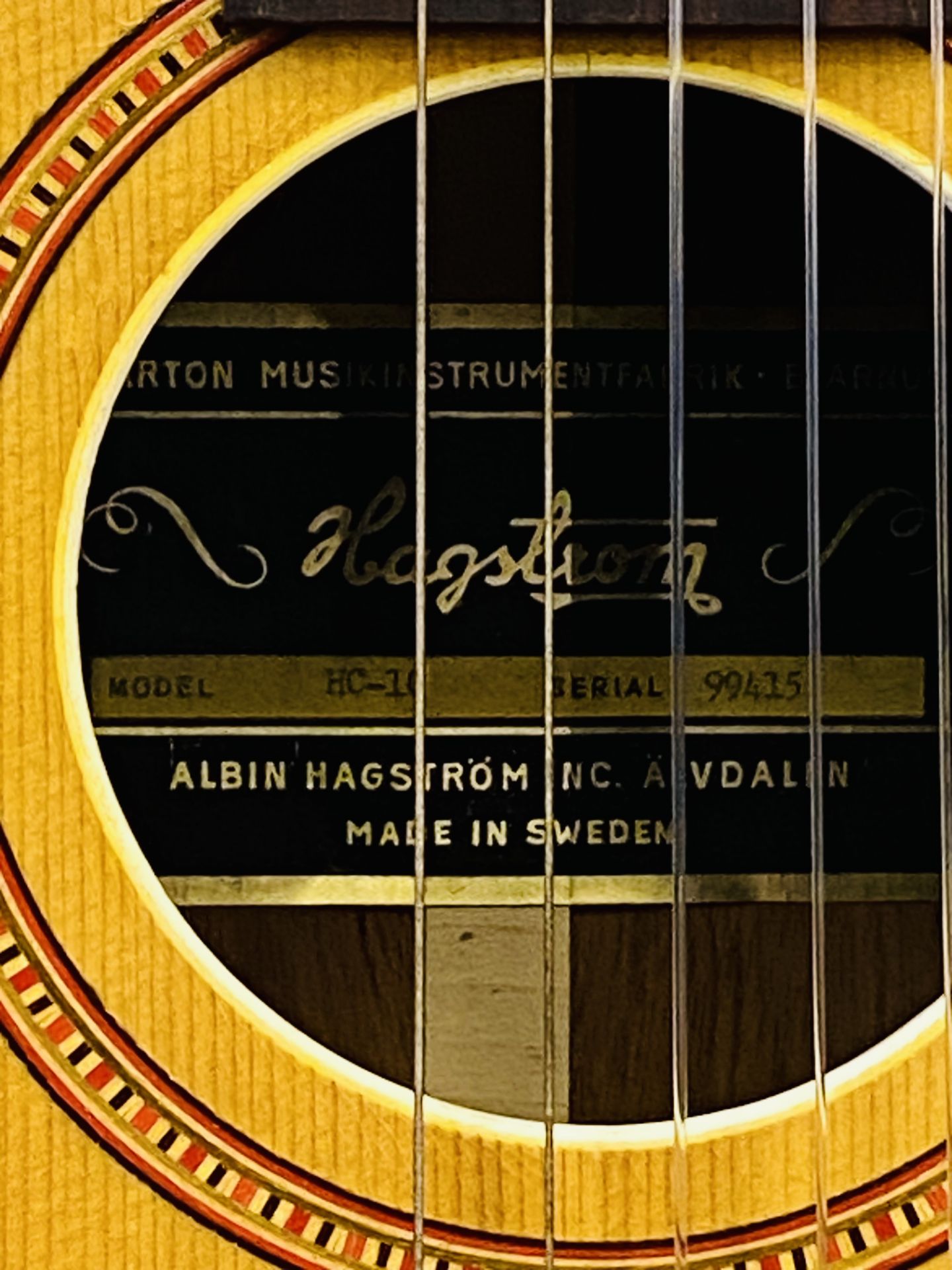 Hagstrom HC10 classical guitar - Image 3 of 4