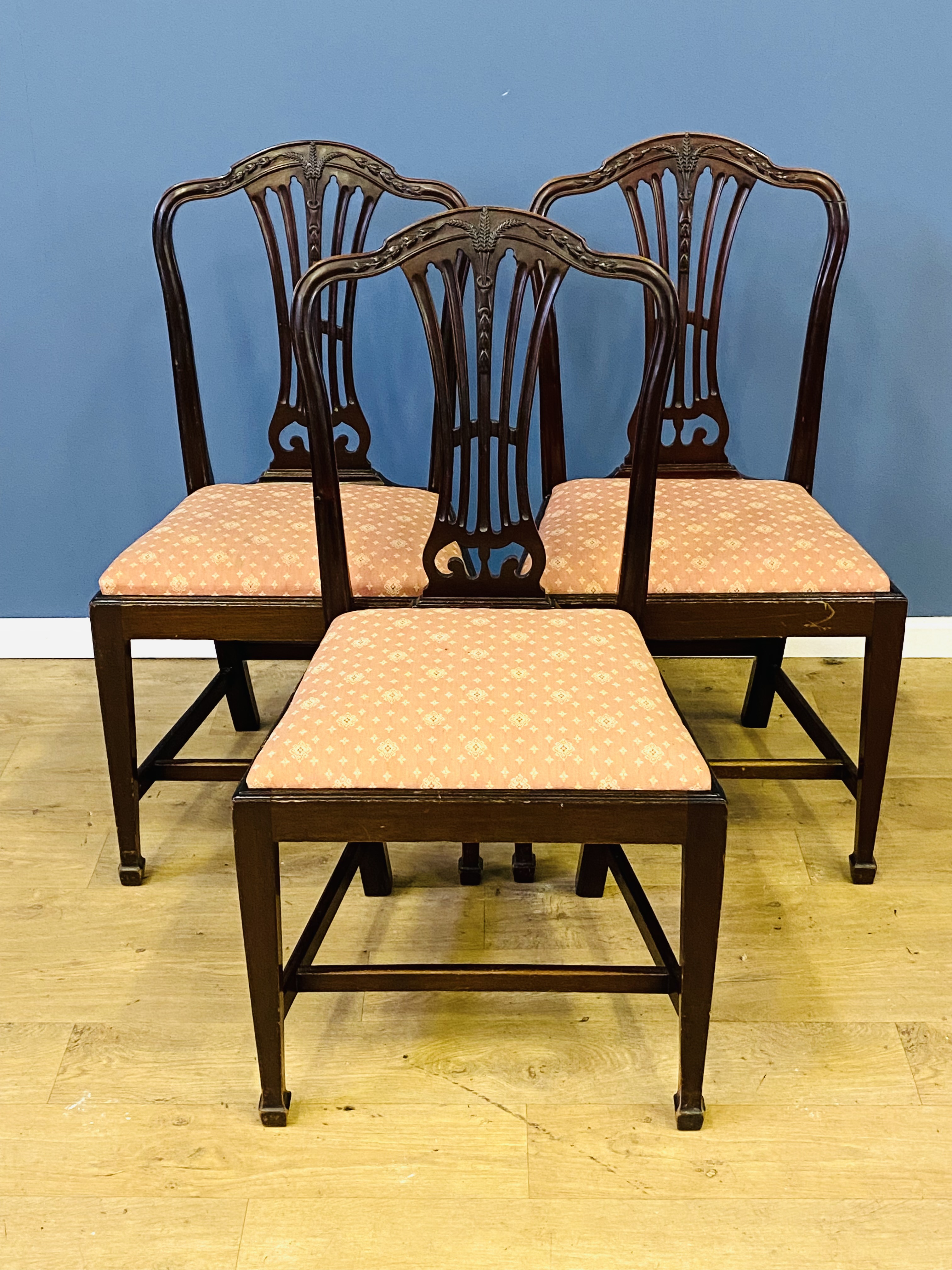 Eight mahogany dining chairs - Image 2 of 8