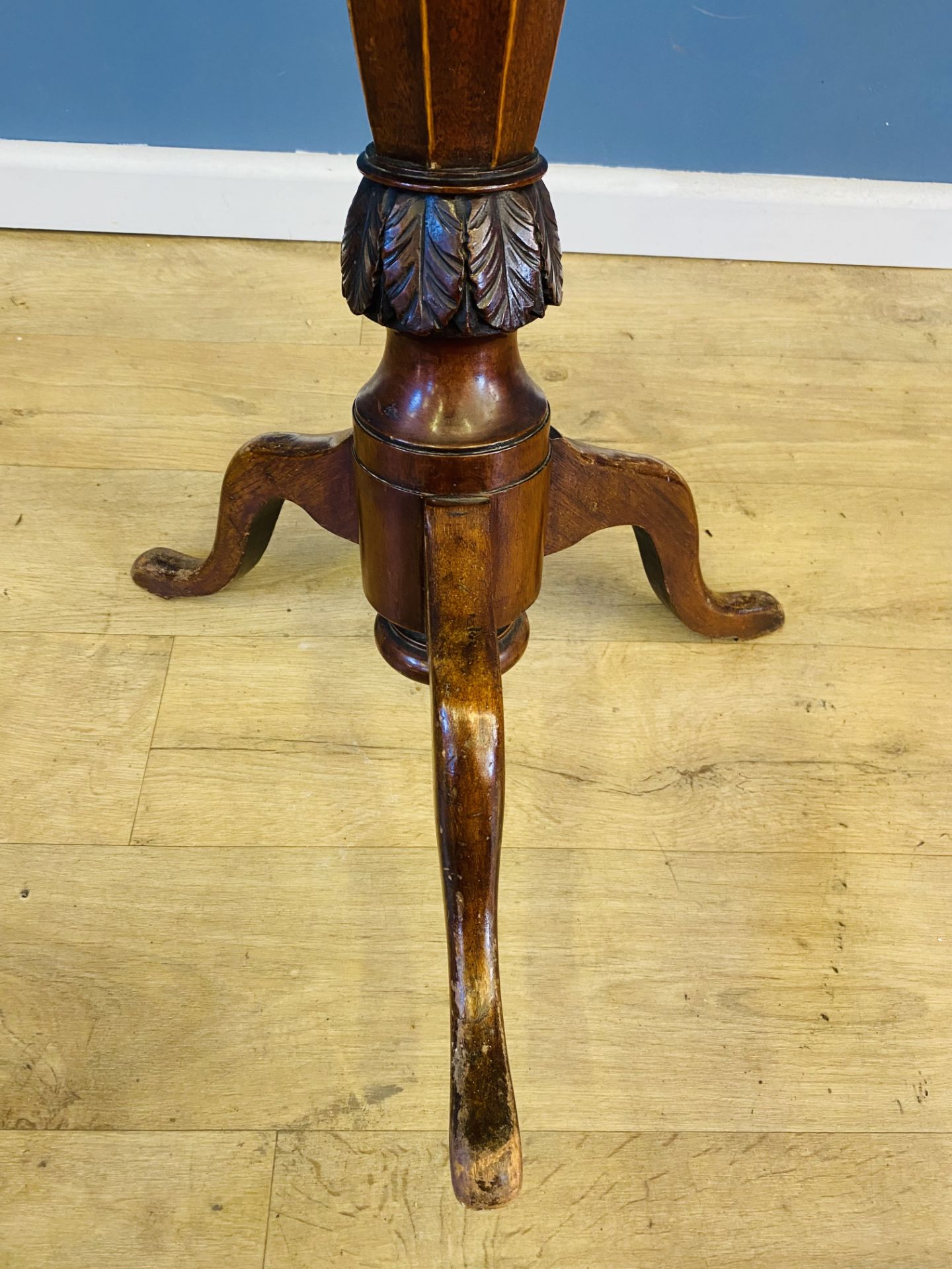 19th century mahogany torchere - Image 4 of 4