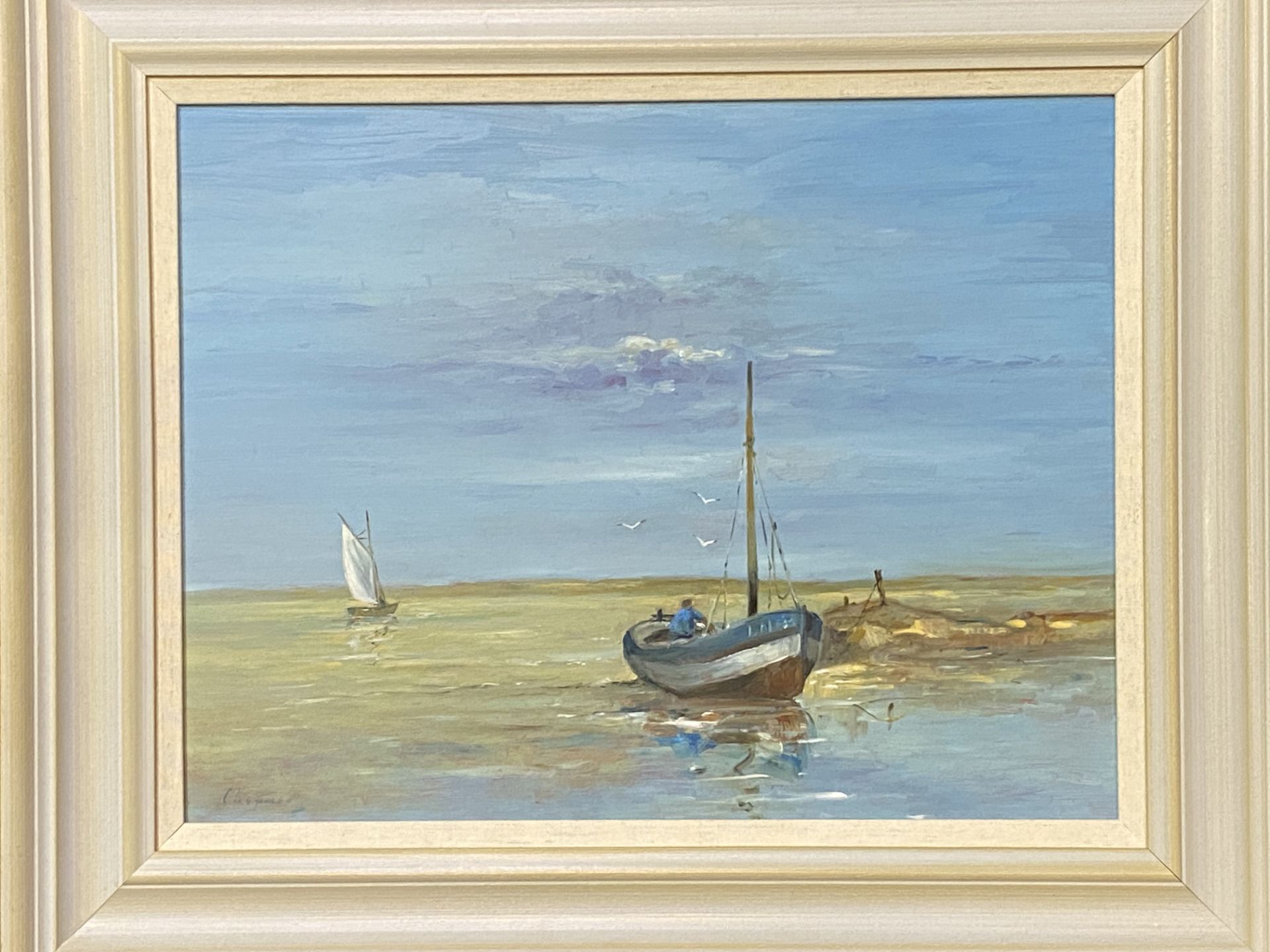 Michael Chapman, framed oil on board - Image 2 of 4