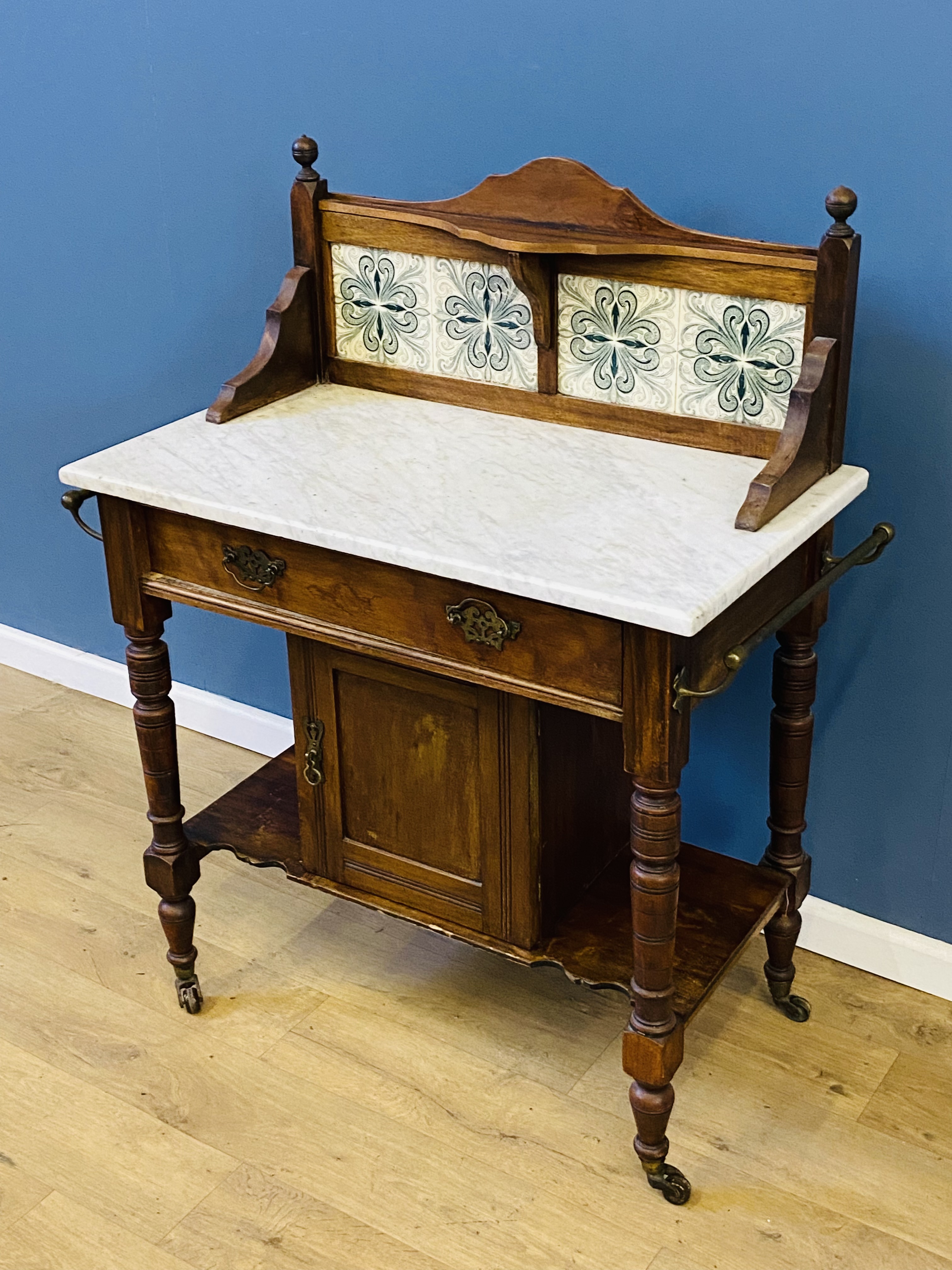 Marble topped washstand - Image 3 of 5