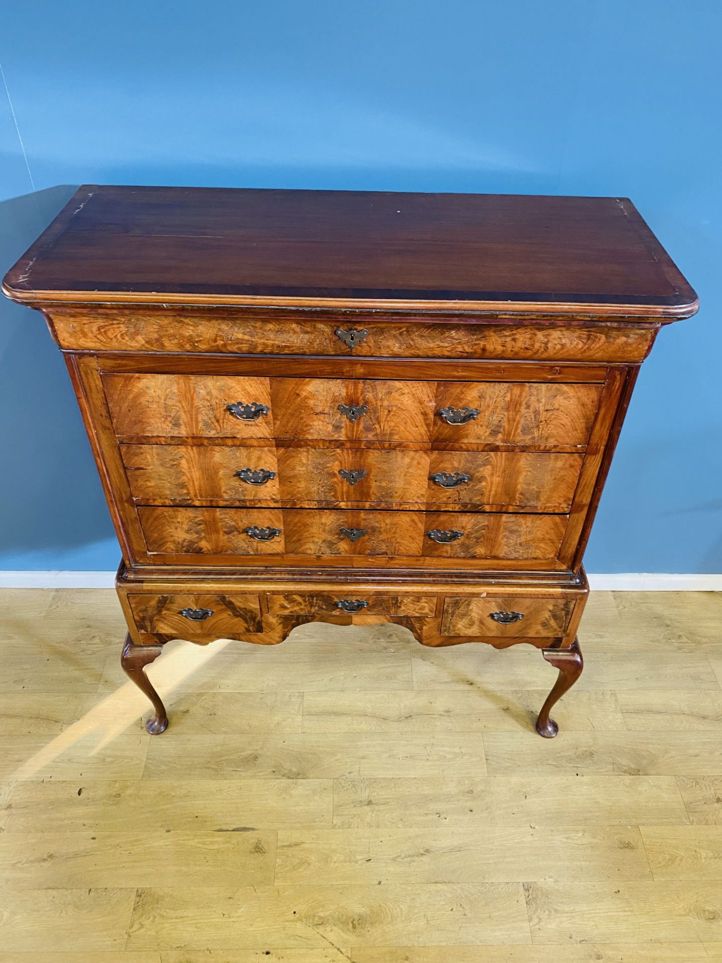 19th century chest on stand - Image 4 of 7