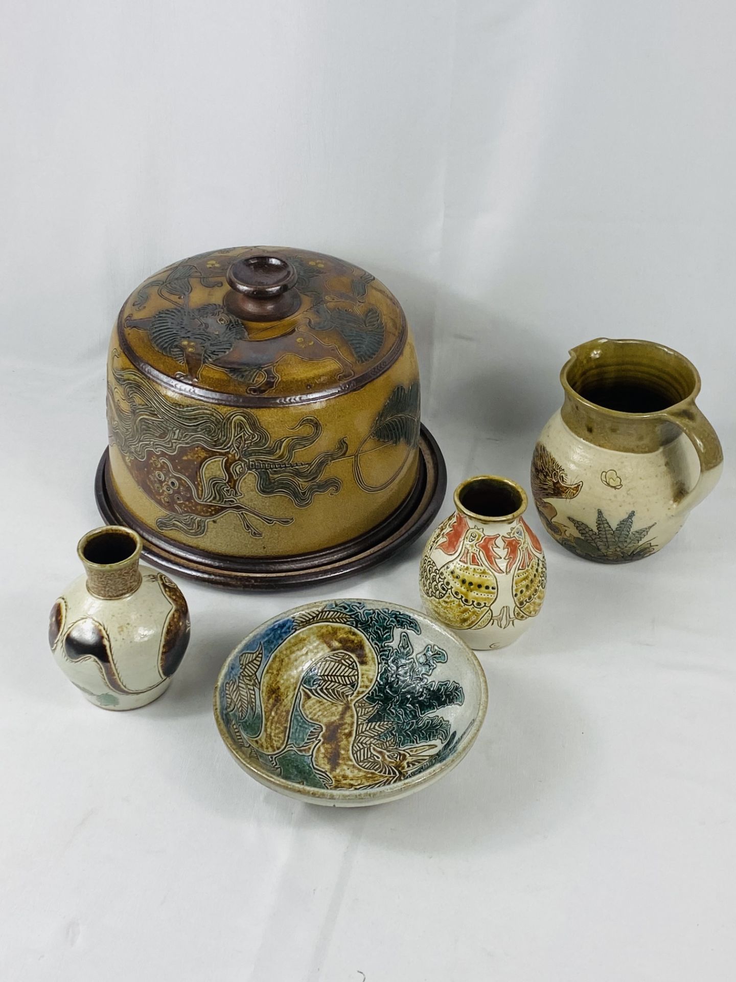 Five items of Michael Mosse LLanbrynmair studio pottery - Bild 2 aus 4