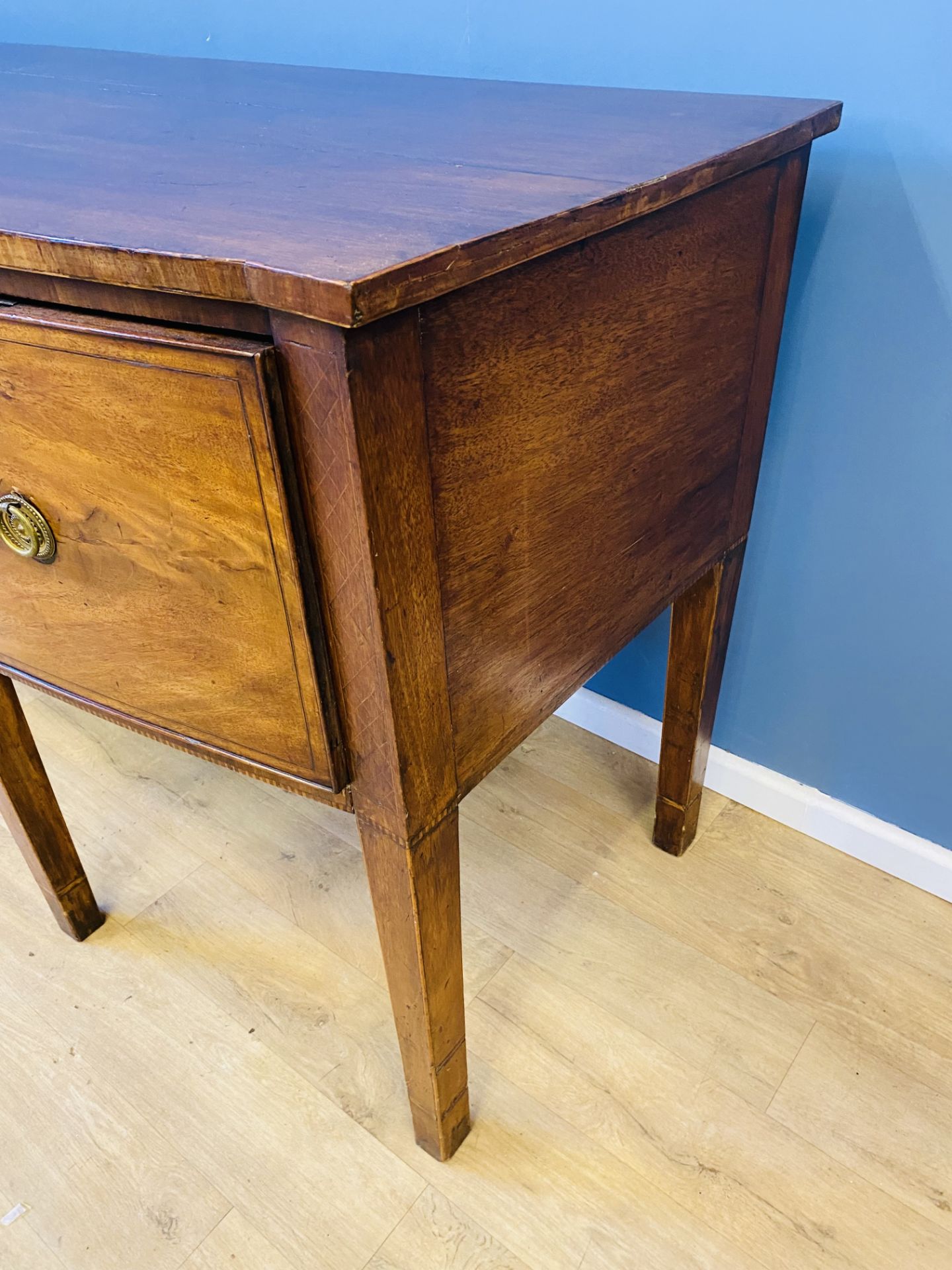 19th century bow fronted sideboard - Image 7 of 9