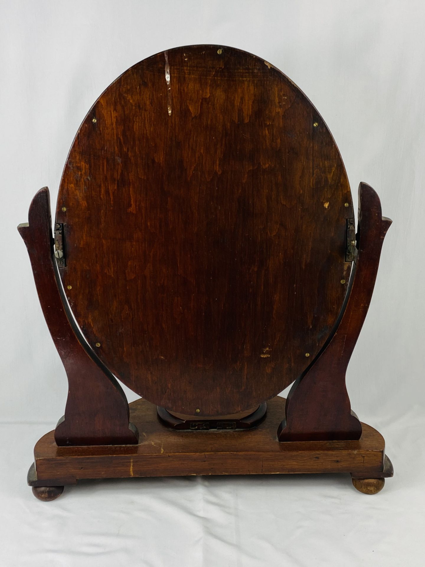 Mahogany toilet mirror - Image 2 of 3