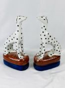 Pair of Staffordshire Dalmatians