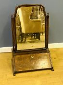 Georgian walnut toilet mirror