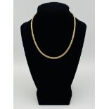 9ct tri-colour gold necklace