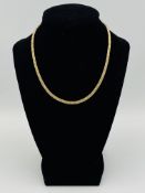 9ct tri-colour gold necklace