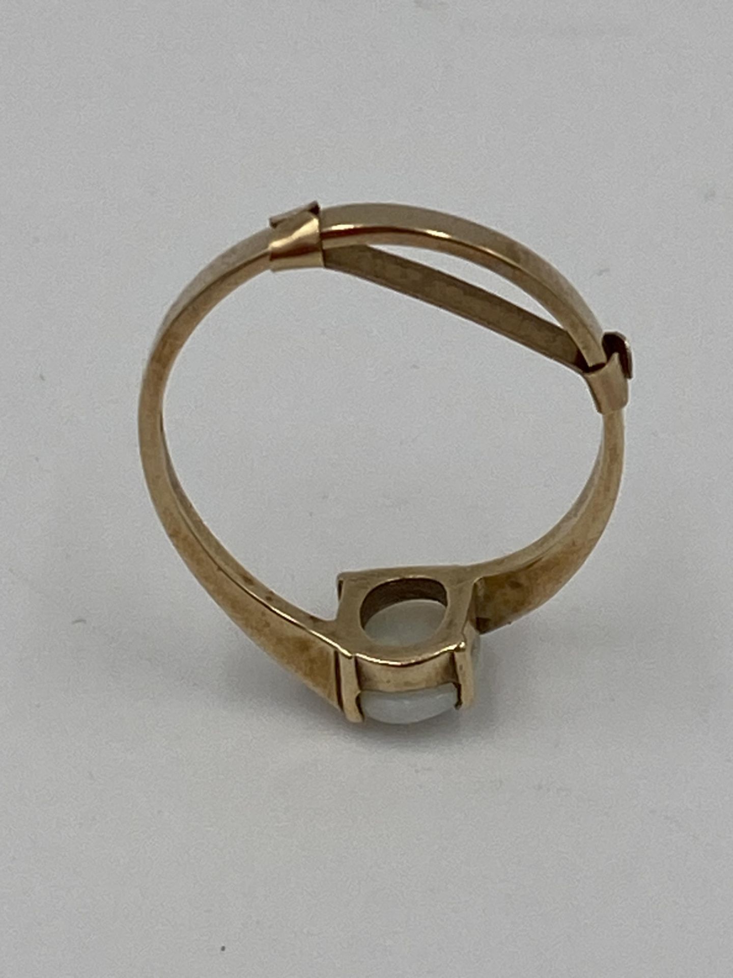 9ct gold ring set with an opal - Bild 3 aus 4