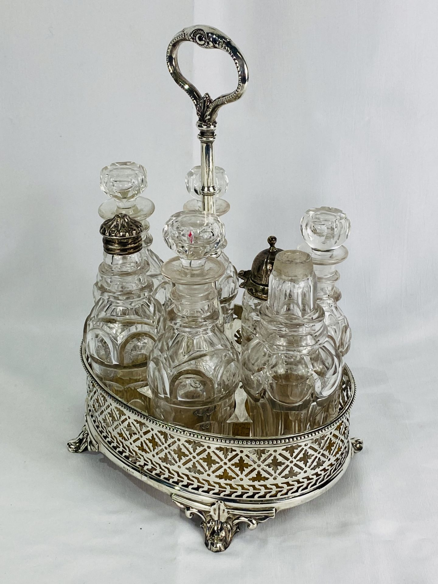 Silver condiment set - Image 3 of 4