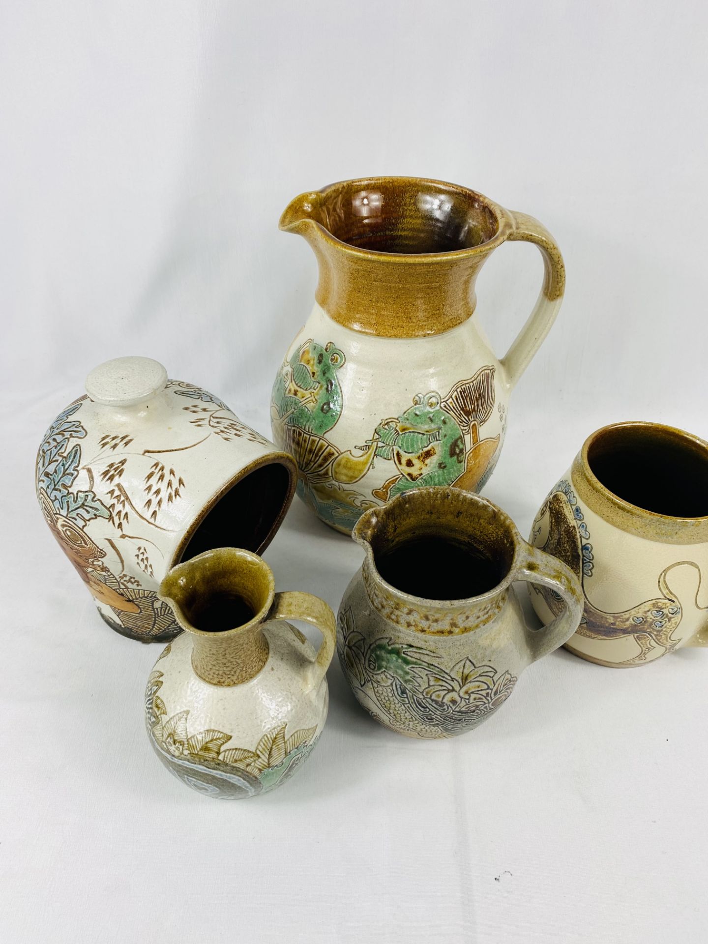 Five items of Michael Mosse LLanbrynmair studio pottery - Image 2 of 3