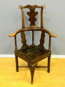 19th century elm corner chair