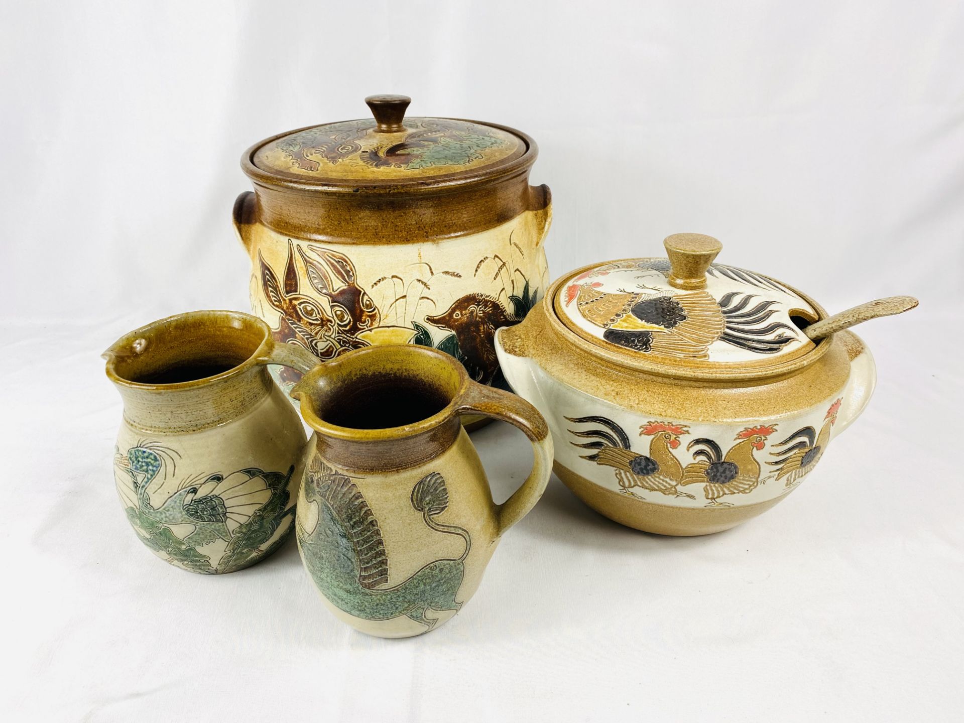 Four items of Michael Mosse LLanbrynmair studio pottery