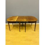 19th century D-end dining table